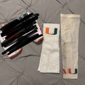 University of Miami gear, can be sold separately prices will be in comments.